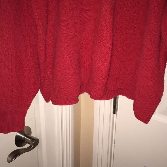 Red Sweater with diamond pattern - Picture 3 of 5